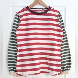 Free People We the Free Sawyer Stripe Long Sleeve Tee Size XS